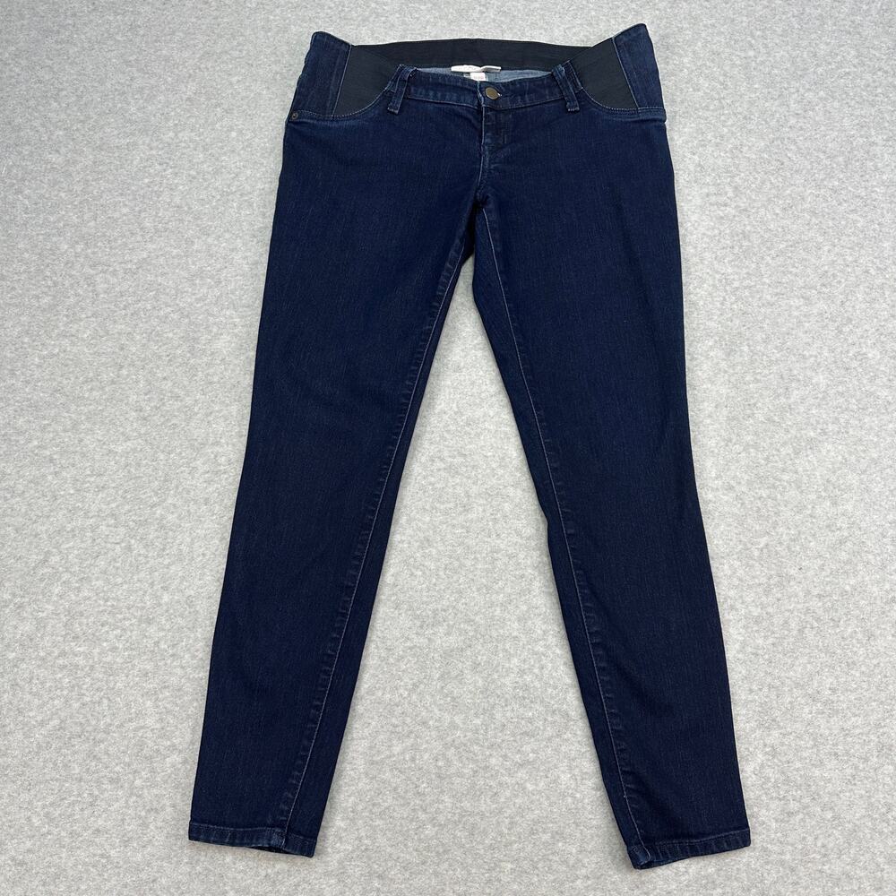 Isabel Maternity Jeans Skinny WMNS Sz 6/28R Dark Wash Denim Stretch Minimalist